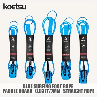 KOETSU Trela de prancha de surf, corda profissional para perna, corda reta para prancha de remo, acessórios de surf para pranchas de surf e pranchas de remo