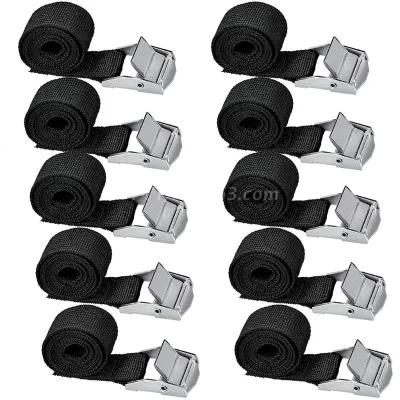 10 pçs preto cintas de amarração com fechamento de aperto correias de fixação resistentes para a ferramenta de fixação da bagagem da bicicleta do motor
