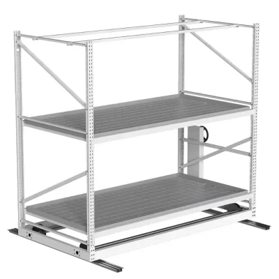 Indoor Agriculture Micro Multi Layer 4ft X 8ft Vertical Hydroponic and Flow Mobile Grow Rack System Horticulture Grow Rack