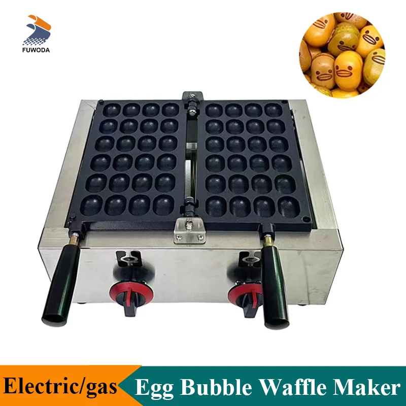 Baby Castella Sponge Cake Making Machine, Egg Waffle Maker, Equipamento de lanche de cozinha em aço inoxidável, 24 Buracos, Padeiro, Comercial