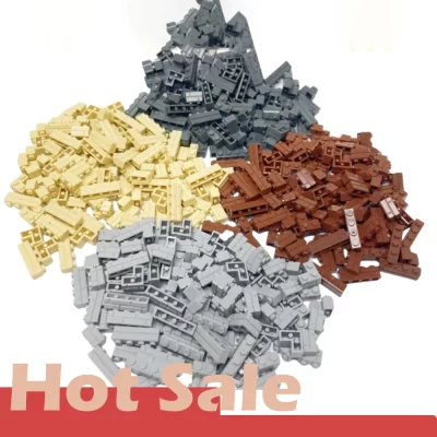 240pcs Random Striped Bricks MOC Building Blocks Toys Palace Castle Creative Figures Military City House Wall DIY Parts
