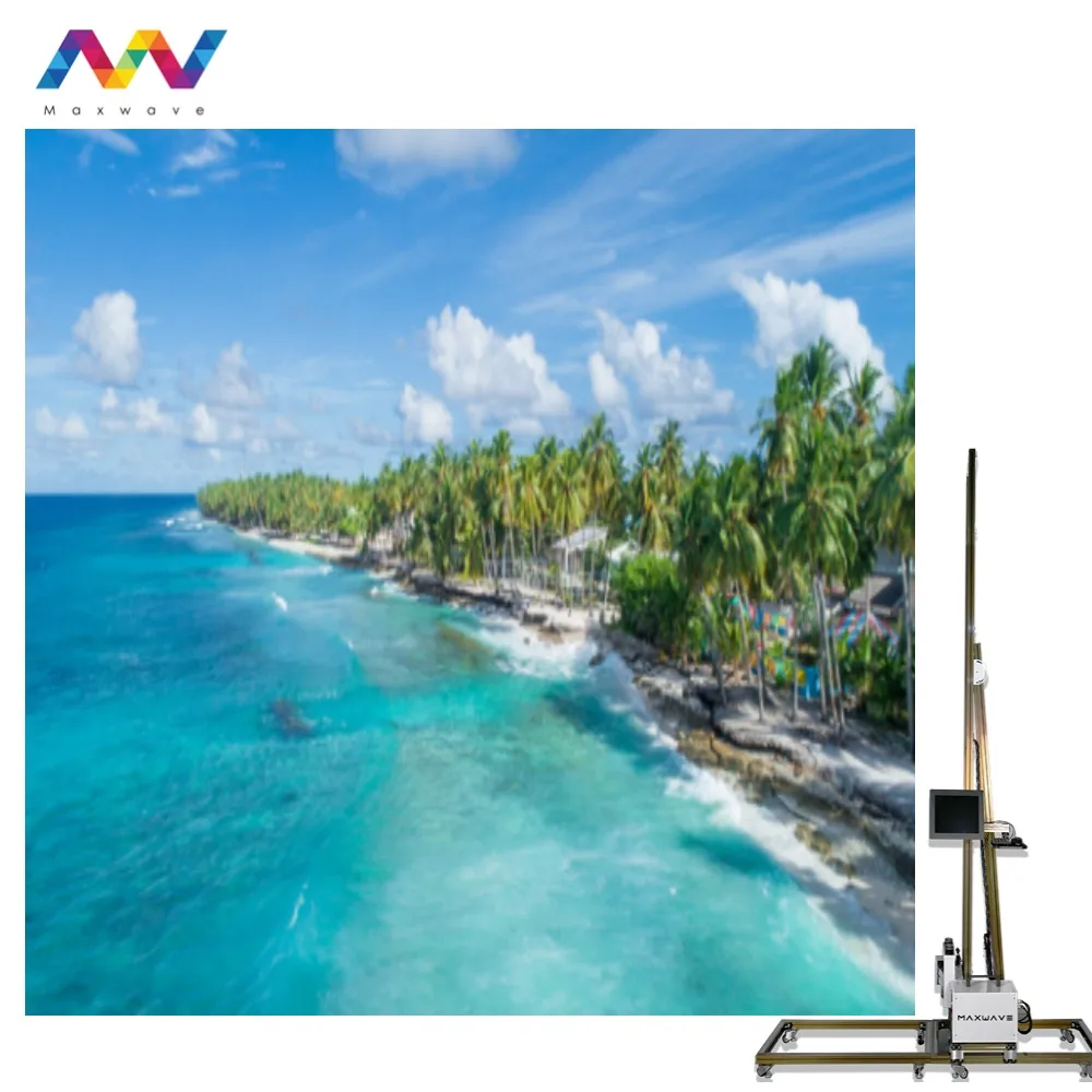 Impressora de parede compacta MAXWAVE Pegada pequena Função grande adequada para residências de estúdios pequenos que economizam espaço