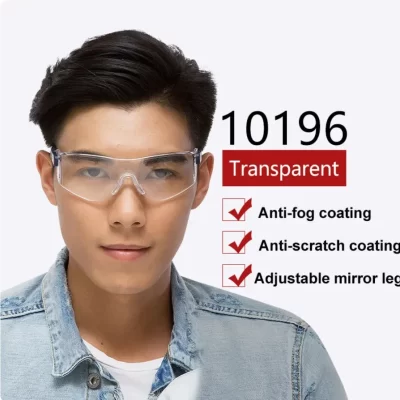 Óculos de segurança Goggles, Anti-Wind, Anti-Areia, Anti-Fog, Anti-Impact, Riding, Anti-Gota, Óculos de proteção do trabalho, 3M10196