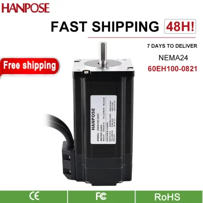 Servo motor de passo nema24 60eh100 + CL57-BK cncstepper driver 4.0a 2.8n.m kit controlador de motor híbrido motor de passo de circuito fechado