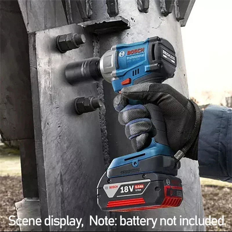 Chave de impacto sem fio bosch gds 18v-350, driver de impacto de ajuste de 3 engrenagens, chave elétrica de torque 350nm, ferramentas elétricas GDS18V-350 - Image 3