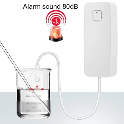 Sensor inteligente de vazamento de água wi-fi, detector de nível de transbordamento de água, sistema de alarme sonoro de segurança, sensor de vazamento de inundação, controle remoto
