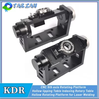 CNC 5th axis Hollow Rotating Platform Flipping Table Indexing Rotary Table For Laser Welding Dispenser Motorized Indexing Rotary