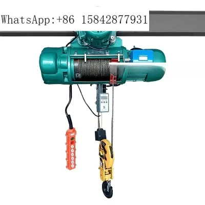 Talha elétrica C-D 1/2/3/5/10 toneladas 6/9/12 metros guindaste de cabo de fio guincho 380V