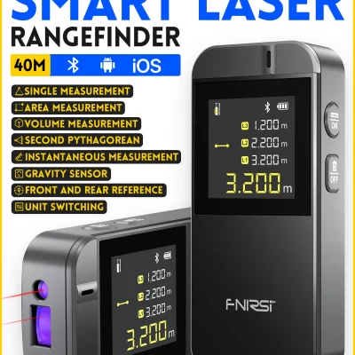 FNIRSI IR40 Fita métrica laser digital 40M Telêmetro laser Medidor de distância preciso Construção Bluetooth APP Android IOS