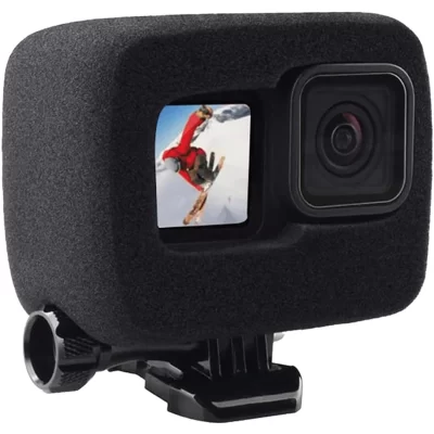 Windslayer para gopro hero 13 12 11 10 9 preto pára-brisa espuma capa esponja redução de ruído caso à prova de vento go pro 12 acessórios