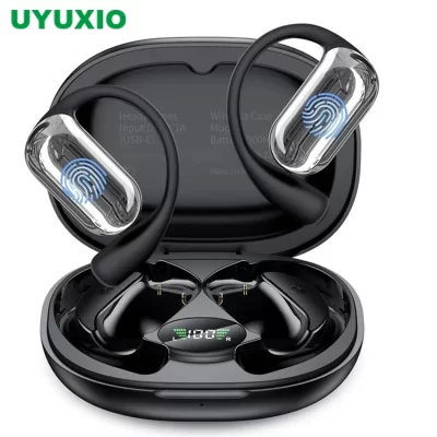 UYUXIO Fones de ouvido tradutor em tempo real AI Fones de ouvido para tradução de idiomas 144 idiomas e detalhes 3 em 1 OWS Fones de ouvido para negócios