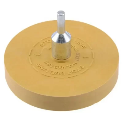 Goma de borracha de 88mm conveniente e eficaz, mandril rosqueado de roda de caramelo para fácil compatibilidade com brocas elétricas