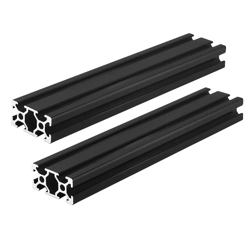 2 peças openbuilds 2040 v-slot perfil de alumínio 100mm-550mm extrusão de alumínio preto/prata 20x40mm para peças de impressora 3d cnc - Image 4