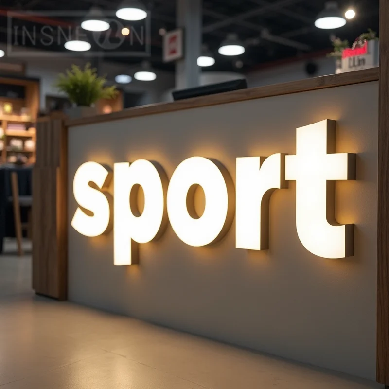 Personalizado 3d led iluminado letras de metal sinal frontal para vitrine de negócios ao ar livre à prova dwaterproof água iluminar sinalização de publicidade - Image 2