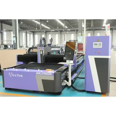 Hot Sale 1500*6000mm Large Size Cnc Laser Metal Cutting Machine 3kw 4kw, 8mm Steel Laser Cutter AKJ1560F
