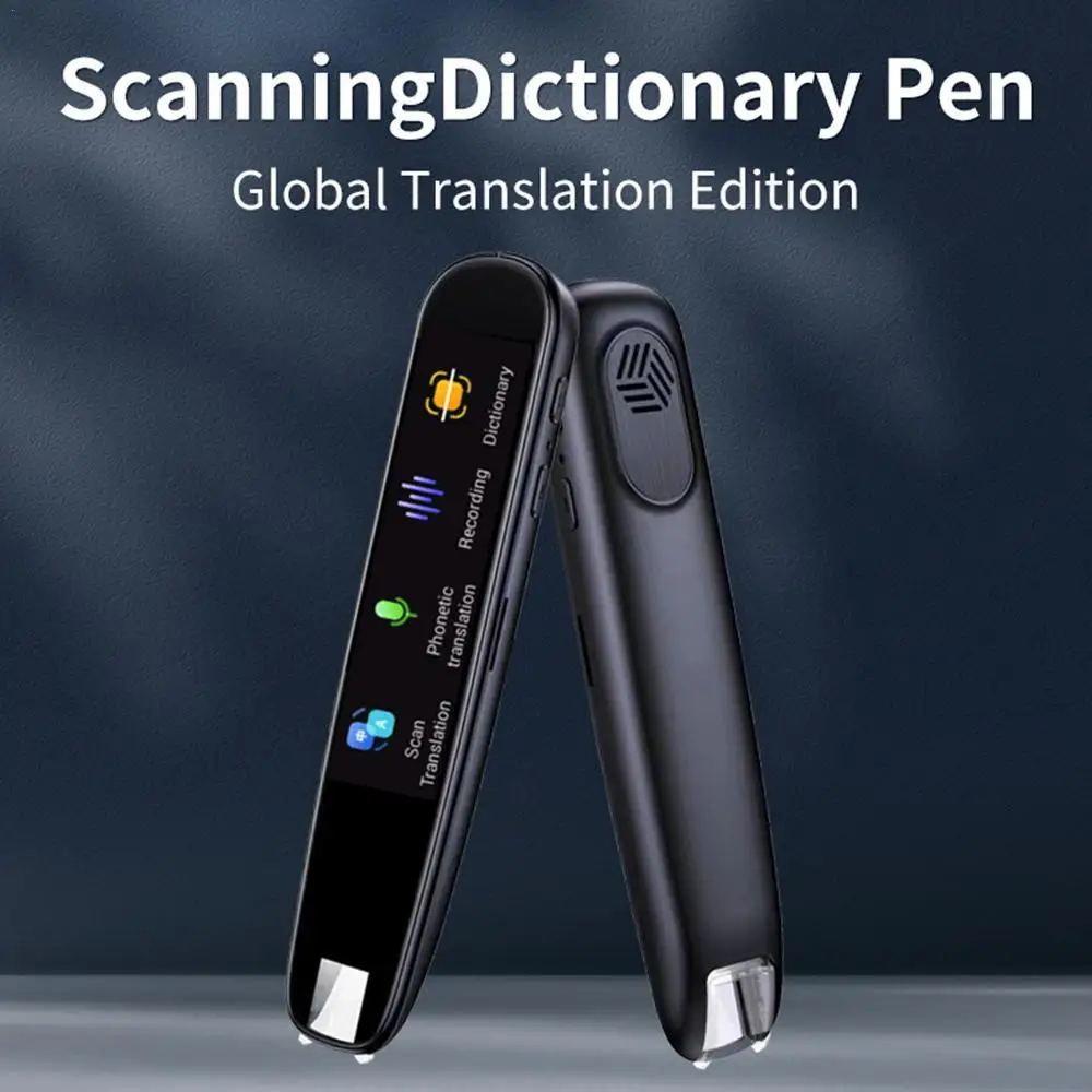 Caneta de dicionário de digitalização inteligente, suporte on-line, 112 idiomas, tradutor de voz inteligente instantâneo para professor, estudante, estudar