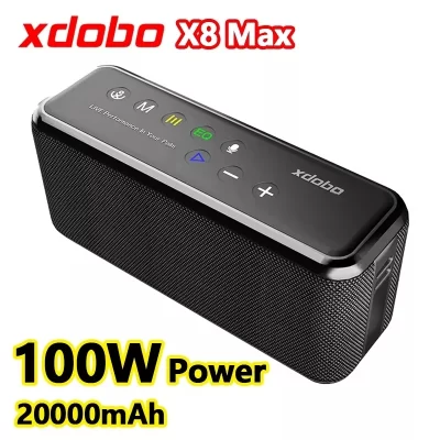 XDOBO-Alto-falantes Bluetooth Sem Fio, X8 Max, 100W, Alta Potência, TWS, Estéreo 3D, Subwoofer, Exterior, Portátil, Impermeável, Boombox