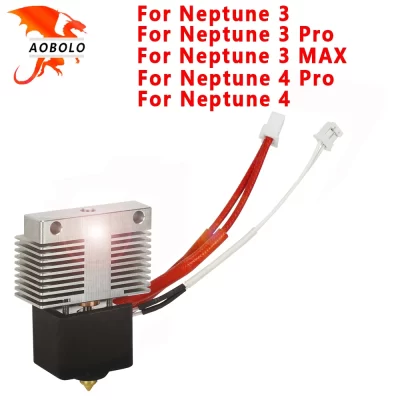 Hotend para impressora 3D ELEGOO Neptune 3/4 Hotend totalmente montada com bico ELEGOO Acessórios oficiais para impressora 3D