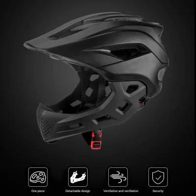 Full Face Bike Helmet with Destacável Chin Guard para crianças, MTB, BMX, Dirt Bike, Skate, crianças, 2 em 1