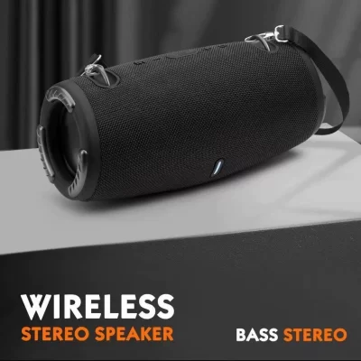 Alto-falante Bluetooth portátil QUEED Mini XTREME 3 – Alto-falante sem fio externo com graves profundos e suporte para cartão TF