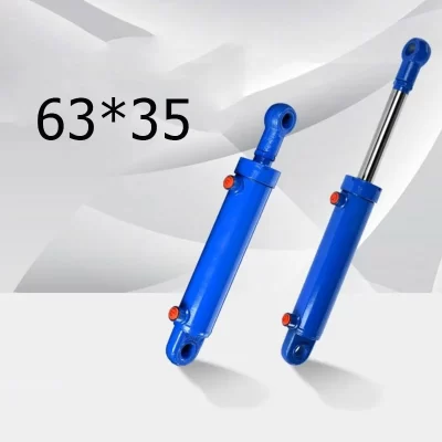 Sistema de estação de bomba hidráulica pequena com cilindro bidirecional hidráulico de 5 toneladas HSG63 * 35