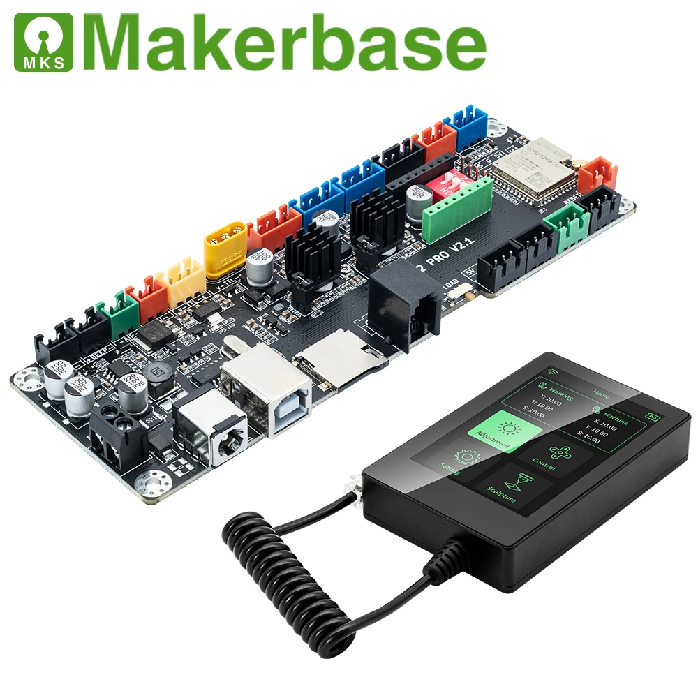 Makerbase mks ls esp32 pro placa-mãe controle wi fi tela de toque tmc2209 driver para twotrees TTS-55/10 pro peças gravador a laser - Image 2