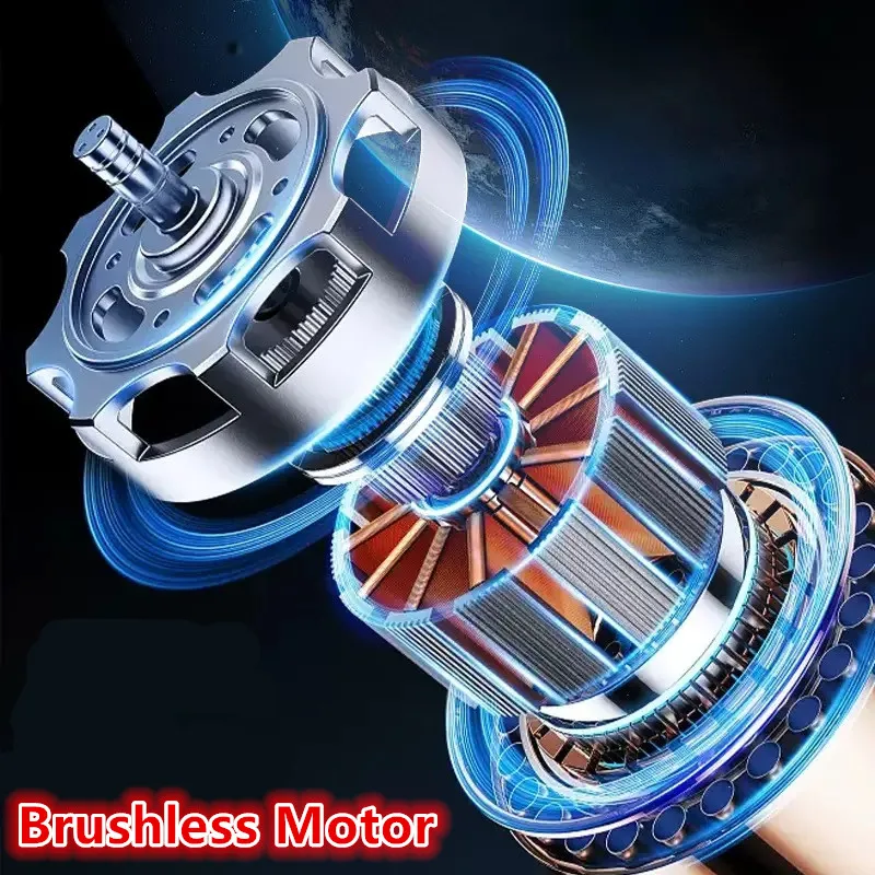 Apto para milwaukee 18v bateria 1300nm grande torque chave sem fio sem escova chave de impacto elétrica reparação ferramentas elétricas carro caminhão - Image 2