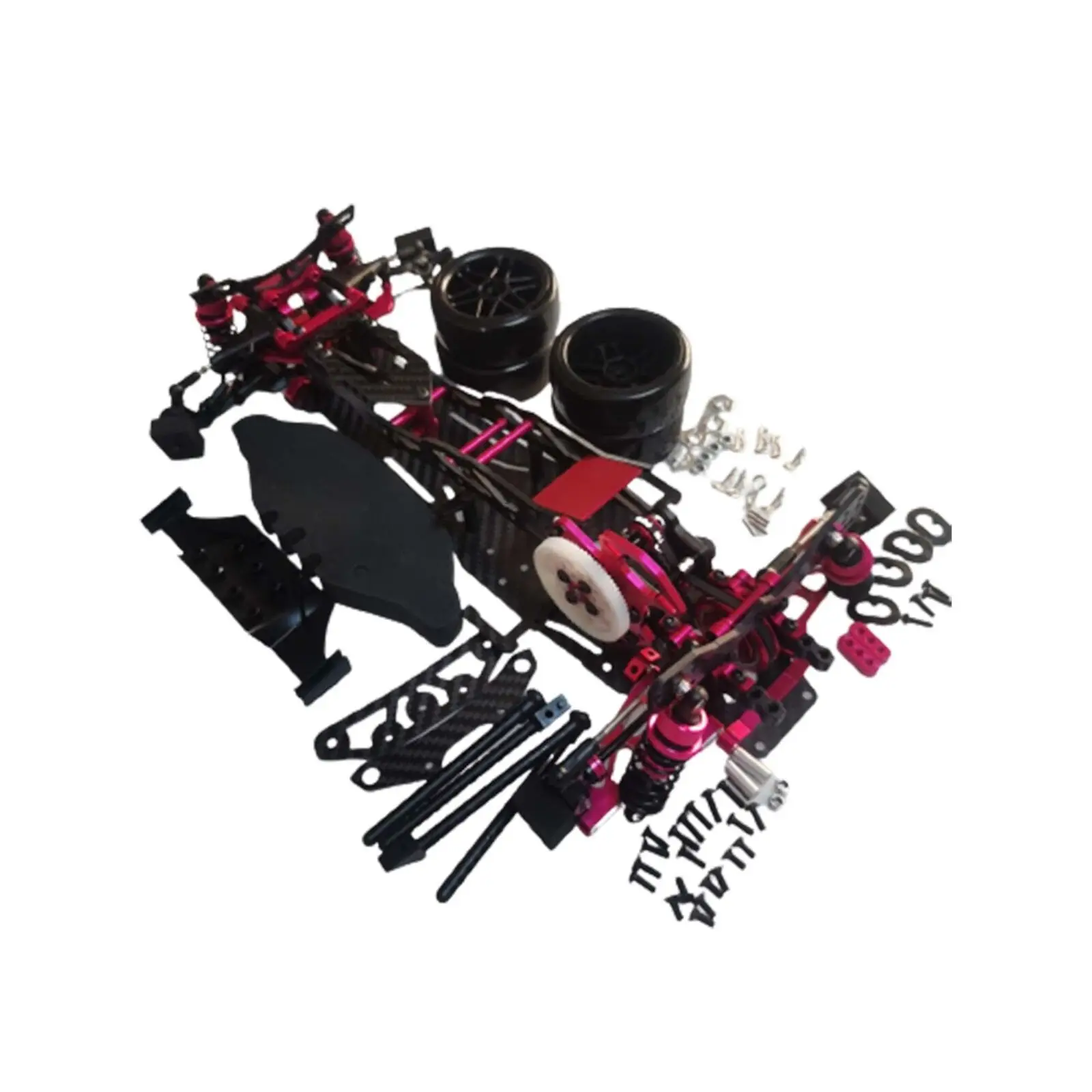 Alloy & CF 1/10 Chassis Sakura D5 MR V2 Frame Kit RC 2WD Drift Car Rear Drive - Image 3