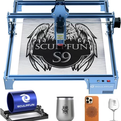 Sculpfun s9 90w efeito máquina de gravação a laser ultra-fino feixe laser moldar tecnologia acrílico gravador máquina de corte 410x420mm