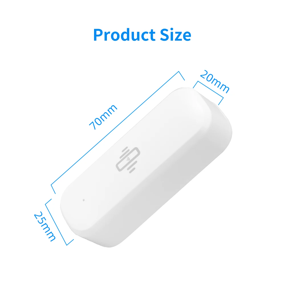 Tuya wifi sensor de alarme de vibração vida inteligente app notificação movimento em tempo real alerta sem fio sistema seguro detecção de vibração - Image 3
