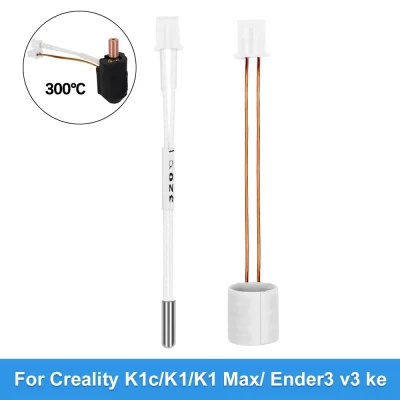 Para Creality K1/K1C/K1 Max/Ender 3 V3 KE Hotend Tubo de aquecimento cerâmico 24V60W 300 ° Sensor Thermeistor C Alta Condutividade Térmica