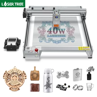 Laser tree k1pro gravador a laser com k40 40w potência óptica ttl módulo laser máquina de corte e gravação a laser ferramentas para trabalhar madeira