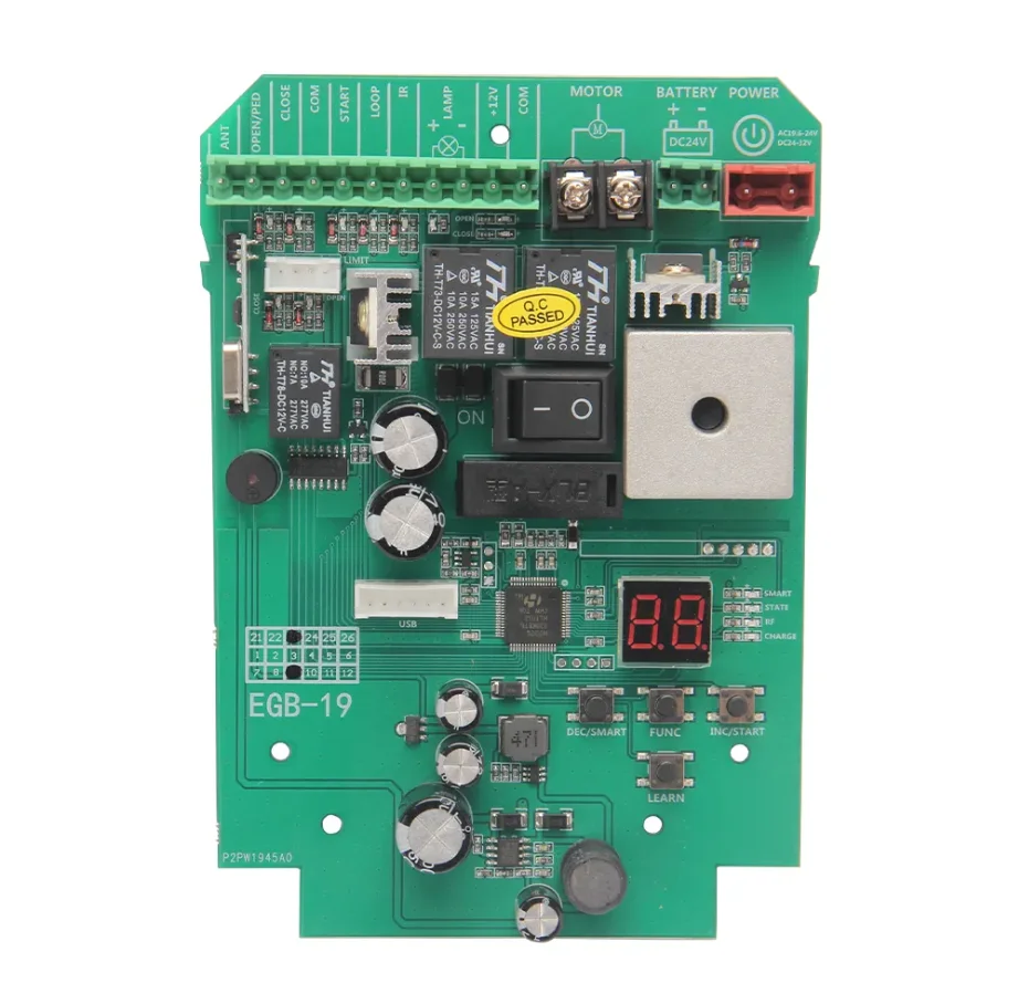 24VDC!!! Abridor de portão deslizante, unidade de controle de motor dc, controlador pcb, placa de circuito nc, cartão eletrônico, controle remoto opcional