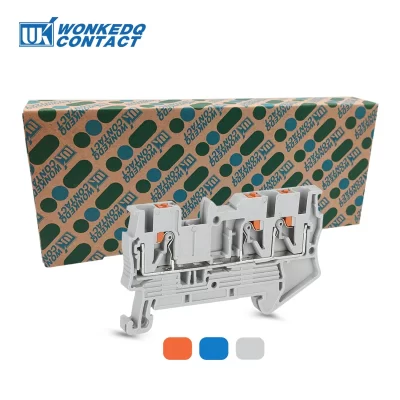 PT 2.5-TW Din Rail Terminal Block Push-in Electrical Connector 2.5mm² PT2.5-Twin 3-Conductor Wire PT2.5-TW
