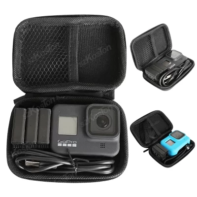 Mini bolsa de armazenamento para gopro hero 13 12 11 10 9 8 7 sjcam akasa dji osmo 360 ação 5 pro ação 4 acessórios para câmera