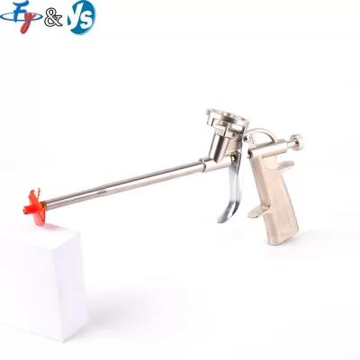 Bico de ventilador plano de espuma de poliuretano, pistola de pulverização de espuma, cola de isolamento térmico, agente de espuma, pistola de pulverização e bicos de espuma