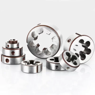 Aço De Alta Velocidade Die Hard Liga De Aço Linha Redonda Die Cutting Tool Thread Die Set M2 M3 M4 M5 M6 M10 M12 M14 M16 M18 M20 M30