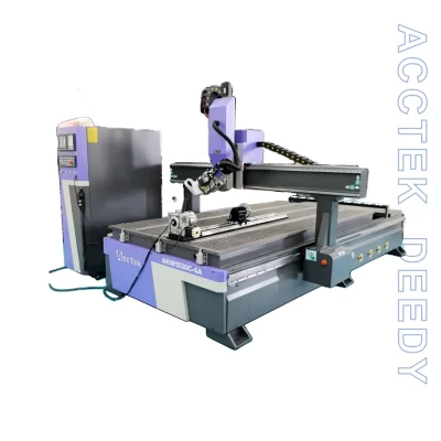 Actcek jinan venda de fábrica eps molde de espuma cnc escultura 4 eixos 5 eixos cnc roteador de espuma com eixo de balanço e dispositivo rotativo