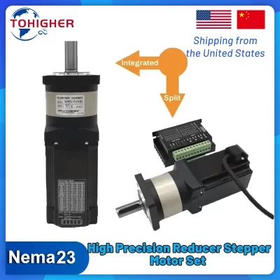 Teehighuto nema23 kit de acionamento redutor de motor DC24-48V integrado circuito fechado motor de passo 3000rpm codificador cnc soldagem a laser