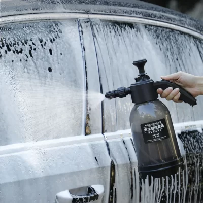 Pulverizador de espuma para neve, bomba manual de 2l, bico com válvula de alívio de pressão, garrafa de spray para lavagem de carro, ferramentas de limpeza de janelas