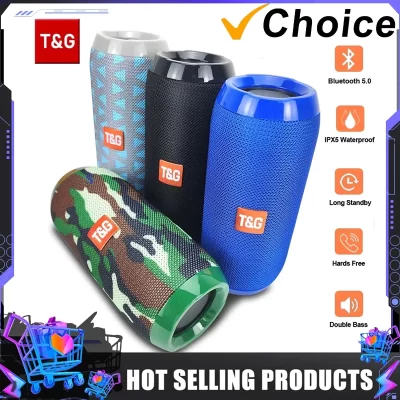T & g tg117 portátil bluetooth alto-falante ao ar livre woofer sem fio chamada gratuita fm tf cartão usb flash drive conectar telefone móvel tablet tv