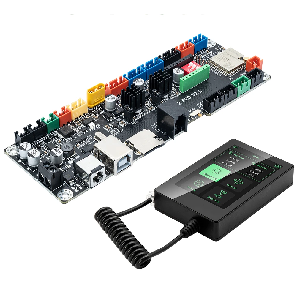 Makerbase mks ls esp32 pro placa-mãe controlador grbl suporte wifi bluetooth atualização da tela dlc32 para peças de gravador a laser cnc - Image 4