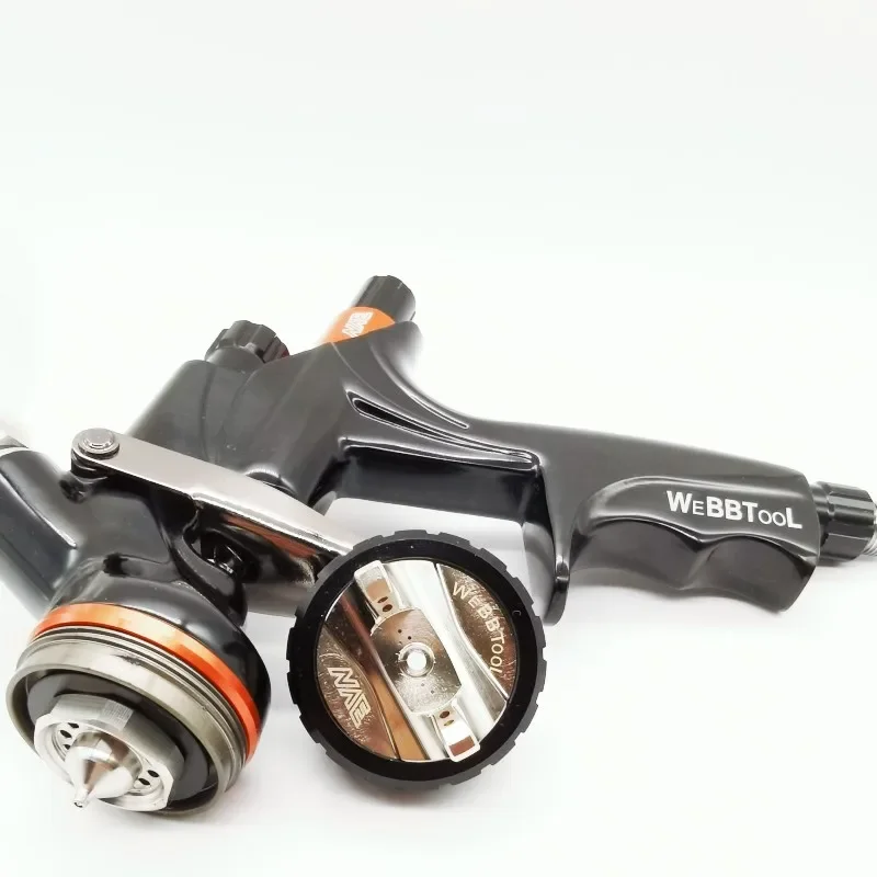 Pistola pneumática NVE para automóvel, bocal de aço inoxidável, tinta spray, tinta à base de água, pistola de verniz, aerógrafo, 1,3mm - Image 3