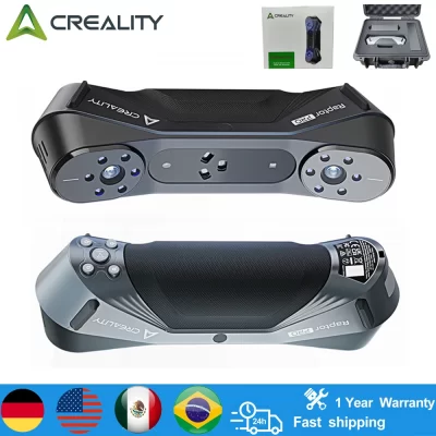 Creality CR-Scan Raptor Pro Scanner 3D de nível profissional 24 bits tecnologia de luz estruturada NIR colorida 60FPS de alta velocidade