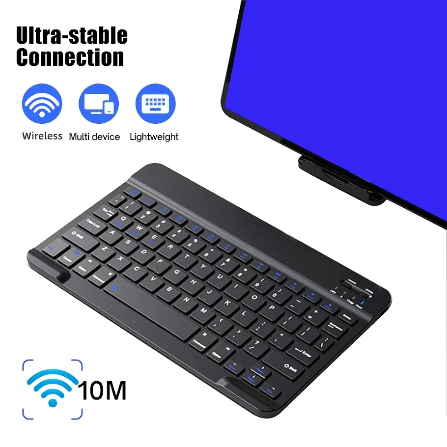 Mini Wireless Keyboard Bluetooth-compatible Keyboard For Laptop Tablet Ipad Rechargeable Gaming Keyboard For Android iOS Windows