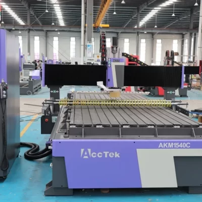 China AccTek 1540 HQD 9.0kw Spindle Wood Door Carving Automatic Tool Changer ATC Wood CNC Router Machine For Sale