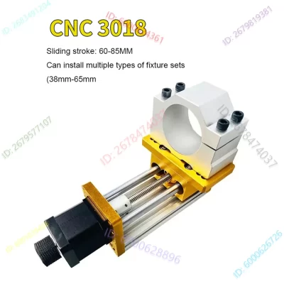 Kit de eixo z cnc 60-85mm, máquina de gravação a laser de três eixos, módulo de braçadeira de motor, suporte de mesa deslizante 3018, braçadeira de eixo 45/52/65mm