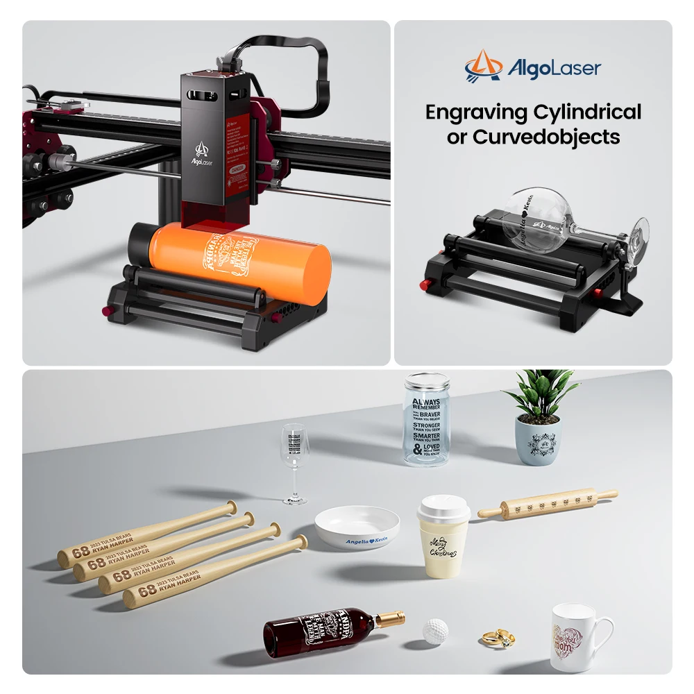 AlgoLaser DIY Kit Laser Master 2 Gravador a laser 10W Potência de saída Máquina cortadora e gravador a laser para madeira e metal 40x40cm - Image 5