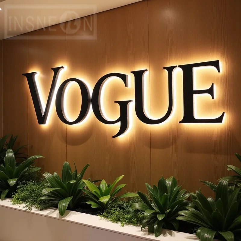 Letras de sinal de metal 3D retroiluminadas por LED personalizadas para vitrine de negócios ao ar livre à prova d'água iluminadas sinalização de publicidade - Image 3