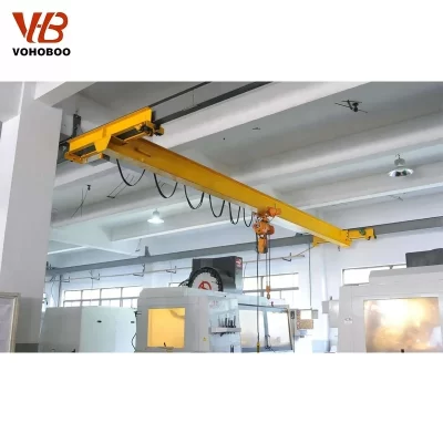 Cabeçote baixo europeu eletromagnético de feixe único, ponte de viagem de 5 toneladas, guindaste aéreo Eot